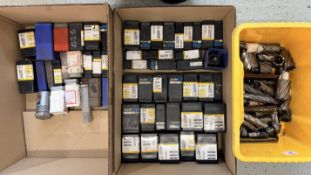 BOX OF ASSORTED METAL DRILLING BITS, SOM