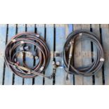 7 VARIOUS GAS CUTTING TORCHES WITH HOSE
