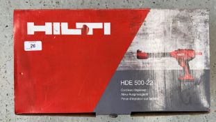 HILTI HDE 500-22 CORDLESS DISPENSER IN B