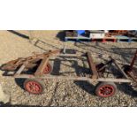 HEAVY DUTY METAL FRAMED 4 WHEELED BARROW