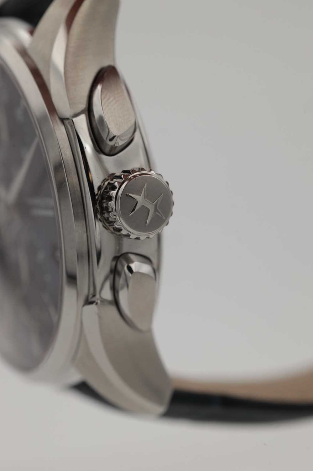 A GENTLEMAN'S STAINLESS STEEL HAMILTON JAZZMASTER CHRONOGRAPH AUTOMATIC WRIST WATCH - Image 12 of 12