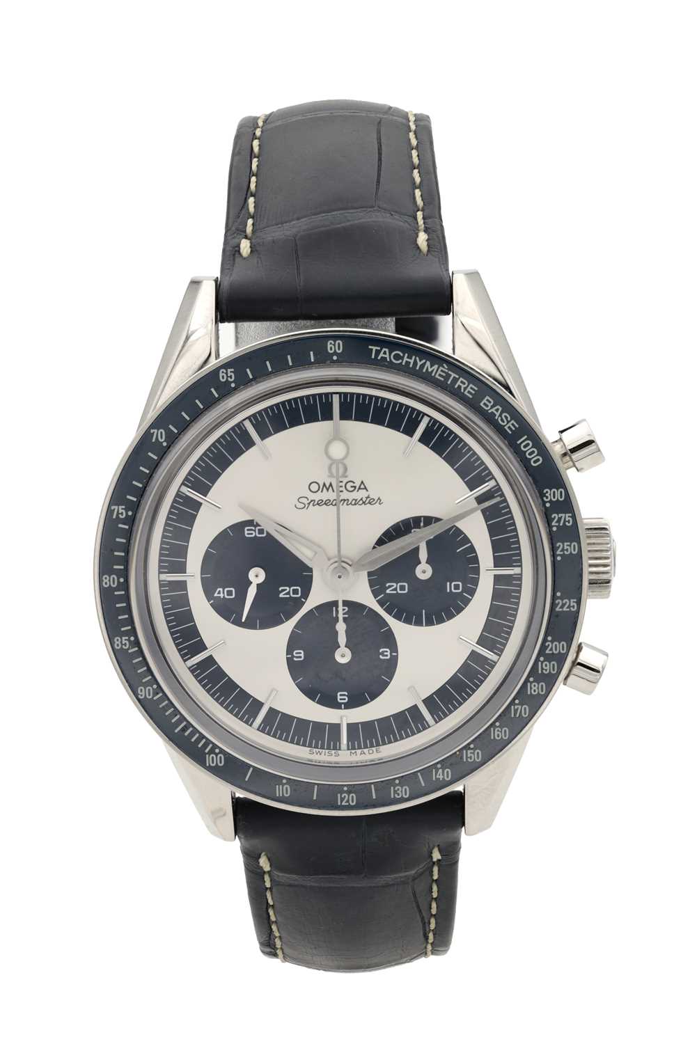 A GENTLEMAN'S OMEGA SPEEDMASTER CK2998 LIMITED EDITION STAINLESS STEEL CHRONOGRAPH WRISTWATCH
