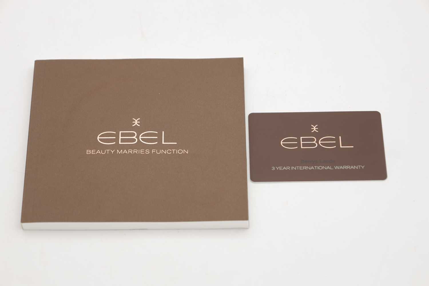 A GENTLEMAN'S STAINLESS STEEL EBEL WAVE CHRONOGRAPH WRIST WATCH - Image 7 of 11