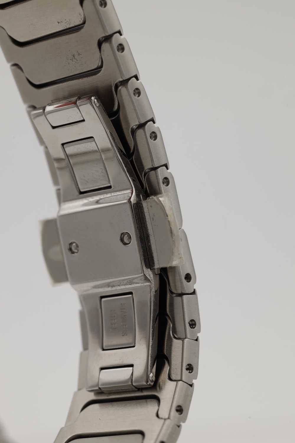 A GENTLEMAN'S STAINLESS STEEL EBEL WAVE CHRONOGRAPH WRIST WATCH - Image 8 of 11