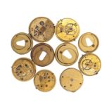 SIX LIVERPOOL POCKET WATCH MOVEMENTS