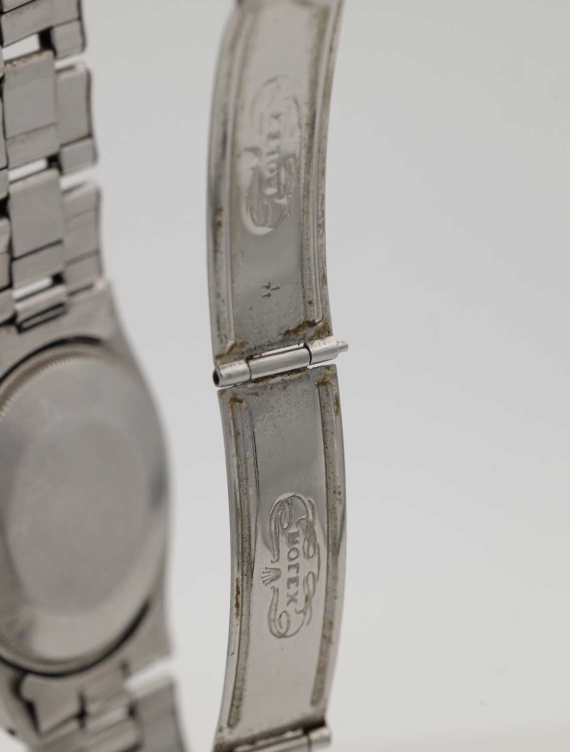 A VINTAGE ROLEX STAINLESS STEEL OYSTER PERPETUAL WRIST WATCH - Image 8 of 8