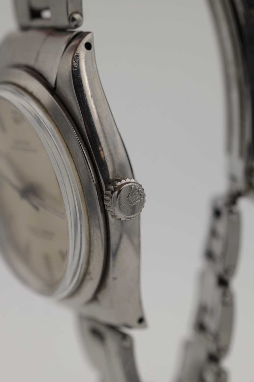 A VINTAGE ROLEX STAINLESS STEEL OYSTER PERPETUAL WRIST WATCH - Image 7 of 8