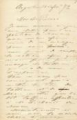 MONET CLAUDE: (1840-1926) Monet to Pissarro on exhibiting their works in Rouen