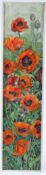 NORMA JAMESON ROI RBA (b.1933) 'Oriental Poppies' oil/acrylic on board signed and dated '85