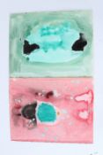 ALISTAIR GRANT (1925-1997) Two abstracts watercolour and ink on paper unframed 32 x 24.5cm