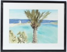 PATRICK PROCKTOR (1936-2003) 'Majorca' watercolour signed, inscribed and dated '7? 35 x 50cm