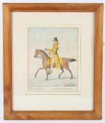 JAMES GILLRAY (1757-1815) 'Equestrian Elegance or A Noble Scot Metamorphosed' coloured engraving
