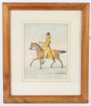 JAMES GILLRAY (1757-1815) 'Equestrian Elegance or A Noble Scot Metamorphosed' coloured engraving