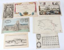 OLD MASTER AND DECORATIVE PRINTS Small collection unframed and various sizes (7)