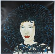 HAROLD BILSON (b.1948) 'Medusa' print on canvas 27/30 signed verso unframed 100 x 101cm