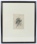 CERI RICHARDS (1903-1971) 'Beekeeper' pencil drawing signed in ink and dated 1955 19.5 x 13.5cm