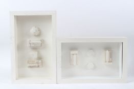 SIR EDUARDO PAOLOZZI (1924-2005) Architectural elements two plaster reliefs in glazed cases