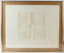 DAVID BARKER (20TH CENTURY) 'The Gate Keepers House II' relief etching, artists proof signed in