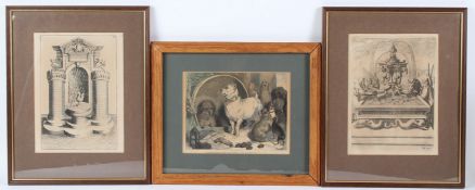 AFTER EDWIN LANDSEER 'Alexander and Diogenes' engraving 19 x 24cm two further engravings of