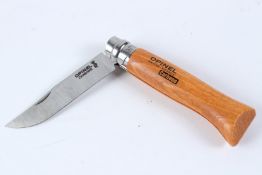 AN OPINEL NO. 8 PENKNIFE.