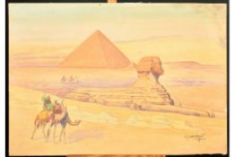 A PAIR OF 19TH CENTURY OTTOMAN WATERCOLOUR PAINTINGS BY D. HIDAYET, signed, mounted -unframed. 35cms