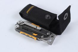A LEATHERMAN MULTI TOOL, cased.