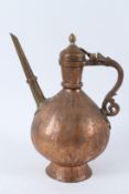 A FINELY ENGRAVED 19TH CENTURY INDIAN EWER. 30cms high.