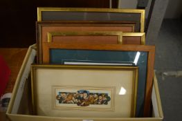 A group of small prints.