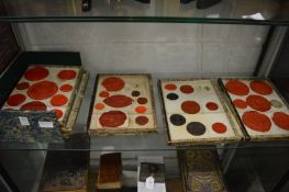 A good collection of wax seals on six double sided trays, housed in a purpose made box.