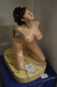 A Peggy Davies ceramics figure 'Lolita' modelled by Andy Moss, limited edition 50/300 with
