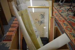 A group of Oriental works of art.