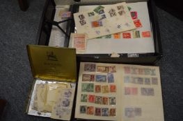 Various stamps, some on sheets, some loose.