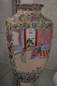A large Chinese famille rose vase.