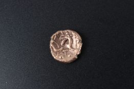 A Celtic stater, possibly gold.