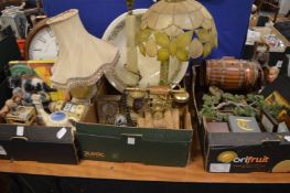 A large quantity of miscellaneous collectable, table lamps etc.