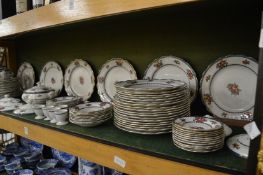 A comprehensive Booths fruit decorated dinnerware.