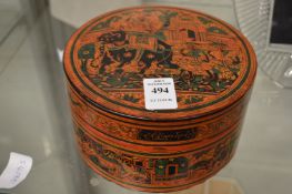 A Kashmiri box and cover.