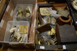 Various clock parts.