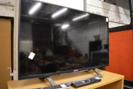 A Sony flat screen TV.