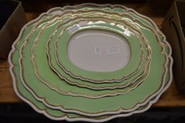 Graduated set of five Flight Barr & Barr dishes.