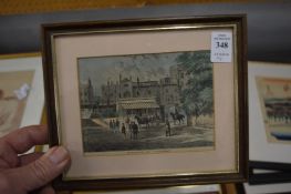 A group of four colour engravings.