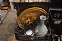 Bottle vase and other items.