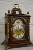 Georgian style mahogany mantel clock.
