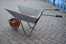 A wheelbarrow.