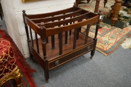 A reproduction mahogany Canterbury.