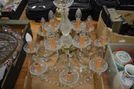 Decorative glass chandelier.