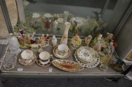Quantity of decorative porcelain.