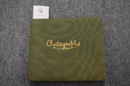 An autograph album containing drawings, watercolours, notes etc., circa 1920's.