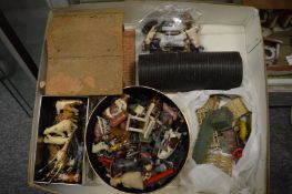 A good large collection of die-cast farmyard and other animals with an early farmyard and various