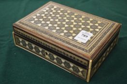 An Eastern inlaid box.